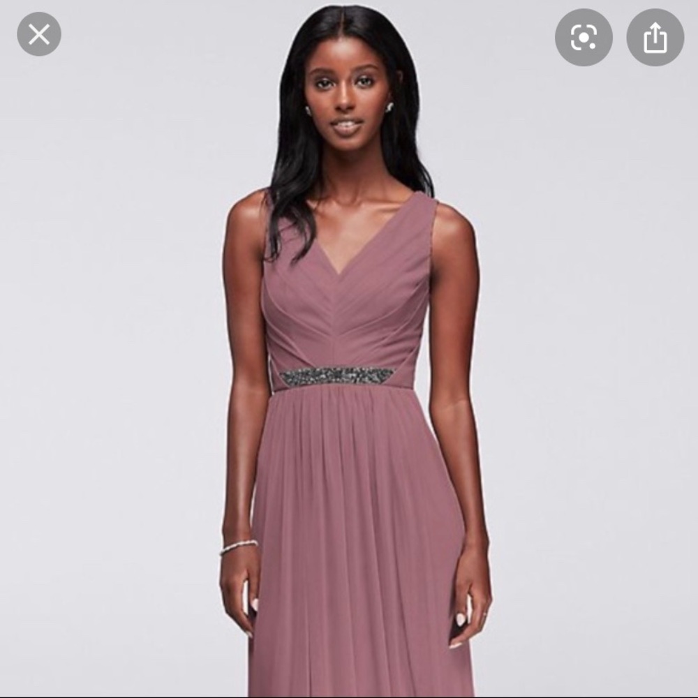 David’s bridal mauve dress